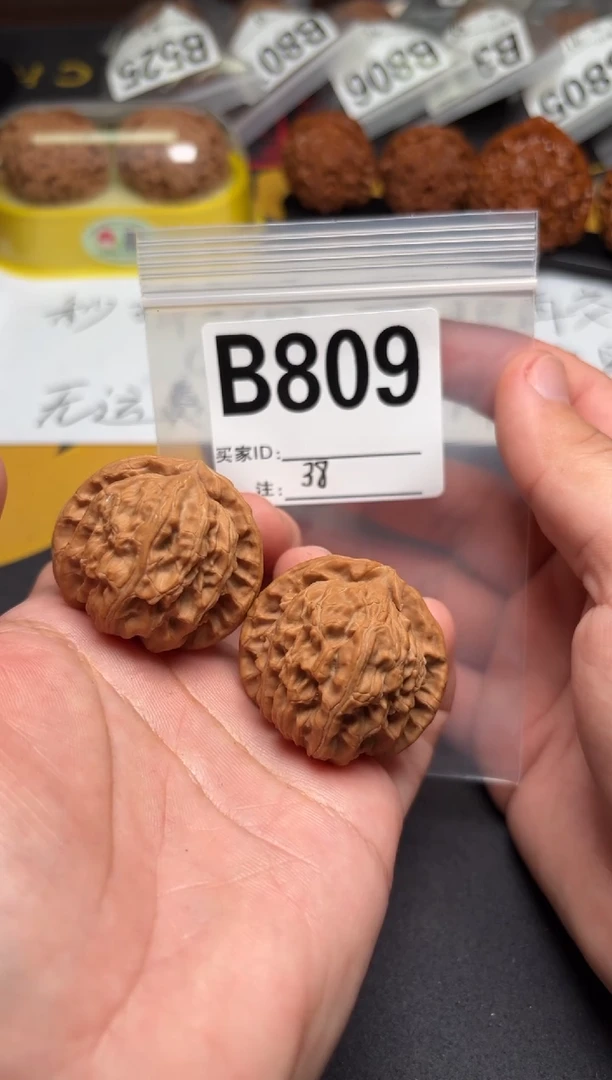 吊坠文玩核桃白狮子38-B809