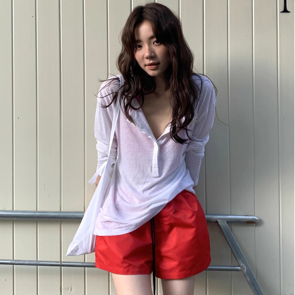 LILUSHOP【5.18 10:00新品】返场新色沙滩短裤夏季休闲阔腿裤