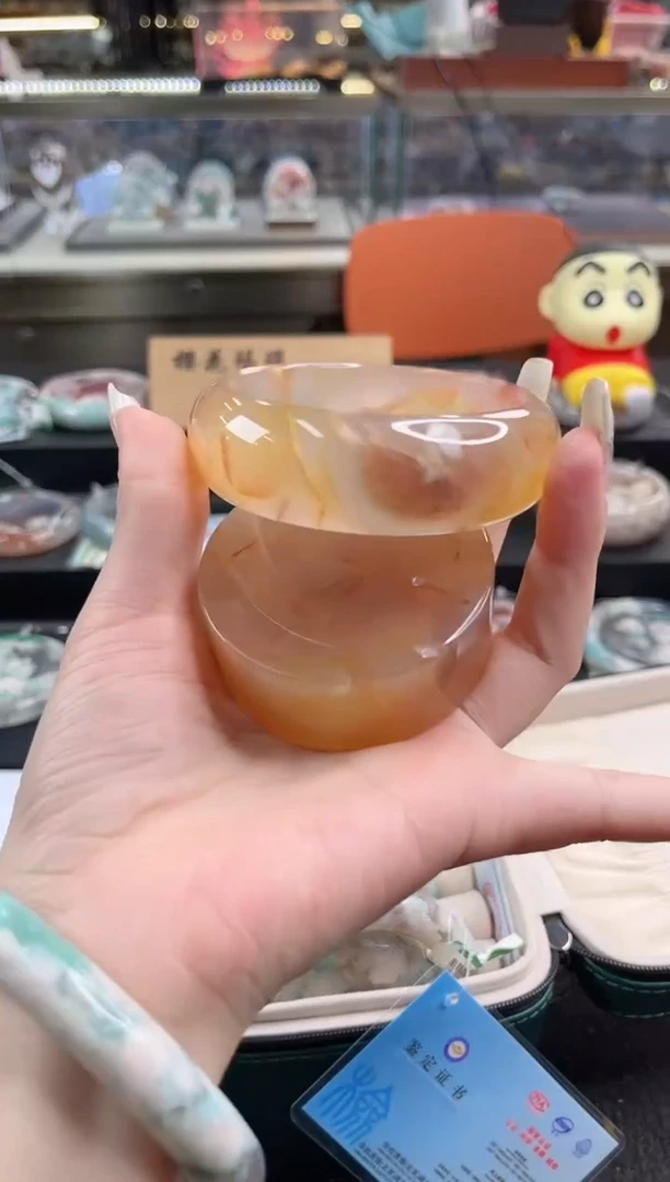 未镶嵌手镯石英质玉62圈口（赠品镯心）s96641