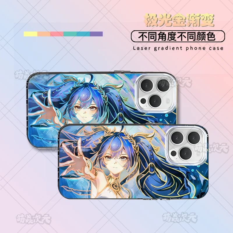 鸣潮尤诺新款适用苹果华为VIVO小米OPPO一加二次元极光金手机壳