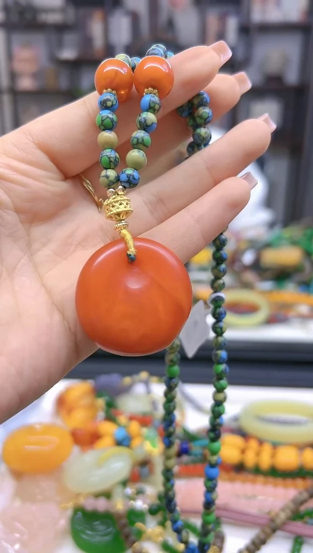 【闪购商品】蜜蜡毛衣链未镶嵌M12