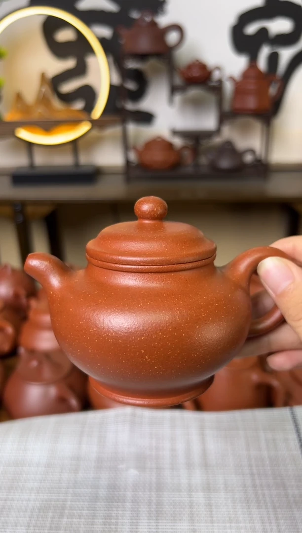 茶壶段泥红降坡掇只壶200CC-甘来兵