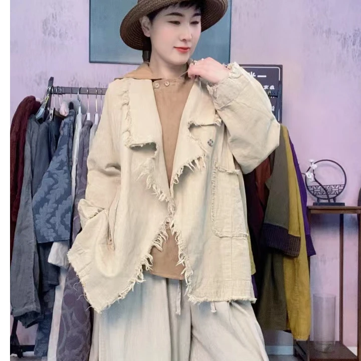 2025早春外套设计师款宽松时尚气质百搭休闲重工复古西装外套女