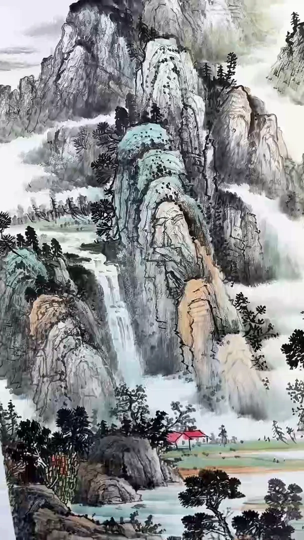 书法刘华亮山水四尺