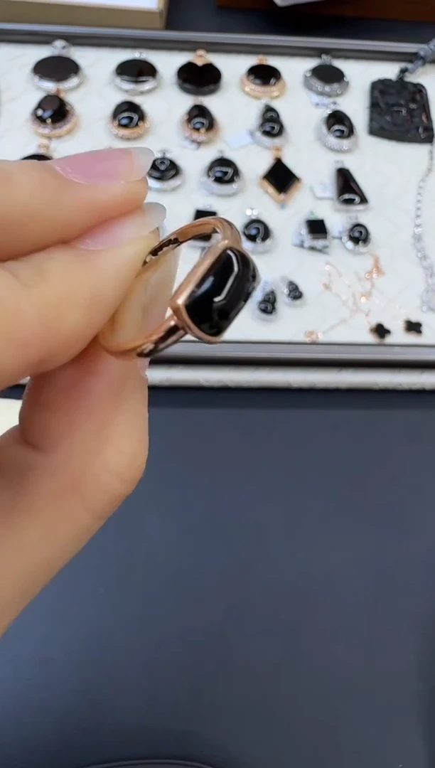 翡翠戒指18K金镶嵌X0625-1559-204/18k