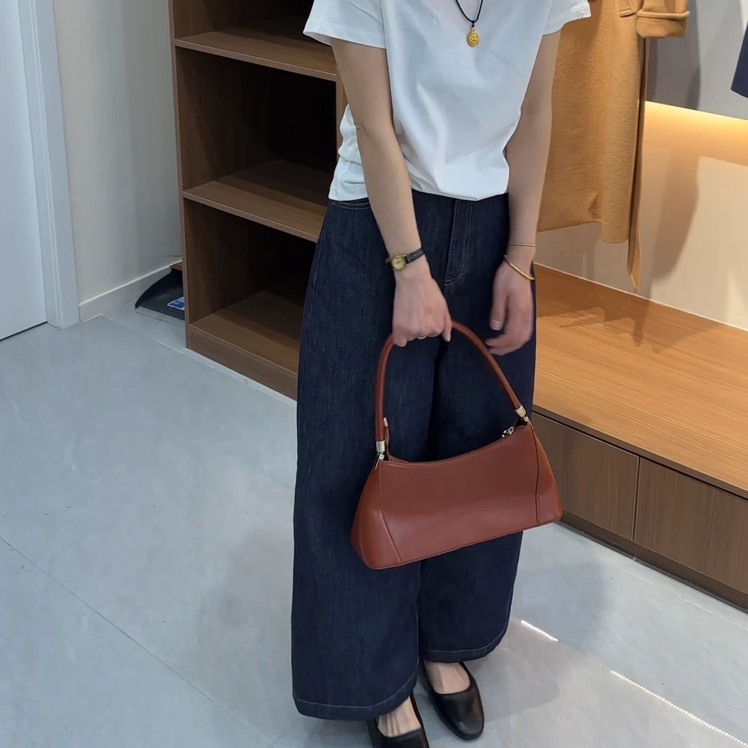 2025新款宽松百搭直筒牛仔裤休闲女显瘦春新款小个子阔腿九分裤