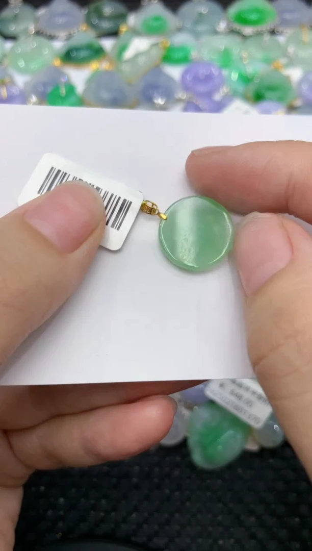 【闪购商品】翡翠颈饰18K金镶嵌111111111111