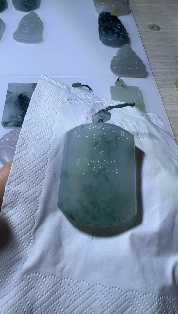 【闪购商品】定制翡翠未镶嵌无事牌
