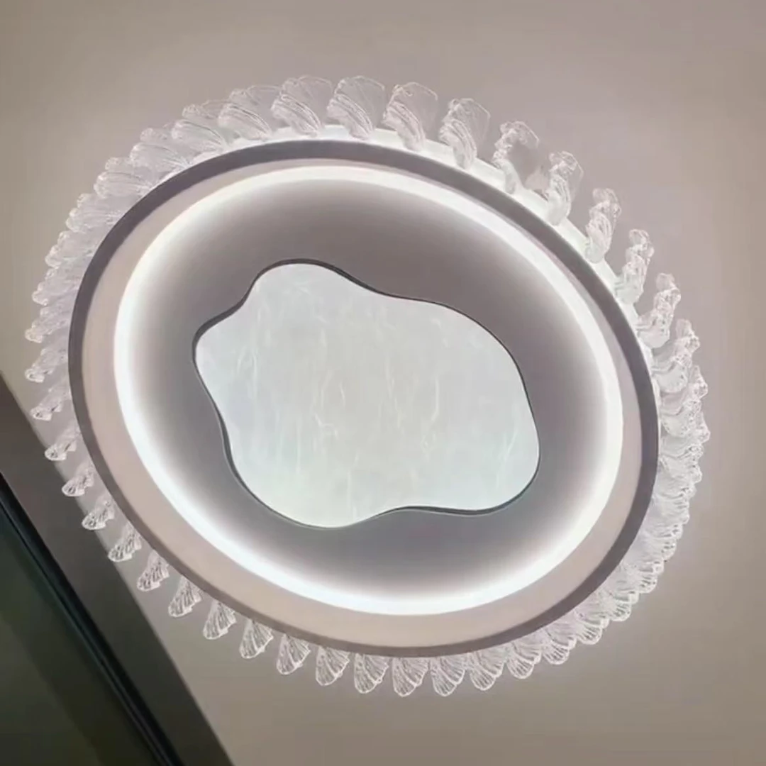 【新品】高端海浪贝壳款现代简约主卧室灯水晶新款吸顶灯书房餐厅灯