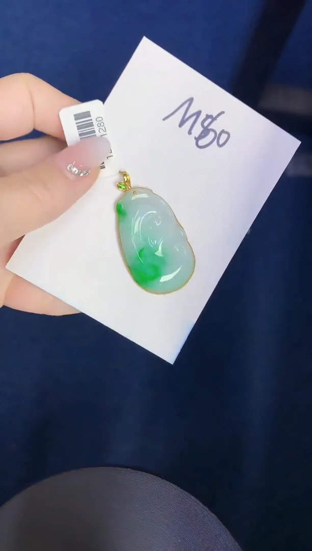 【闪购商品】翡翠颈饰18K金镶嵌0000000000