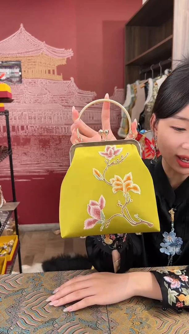 【闪购商品】刺绣刺绣打籽绣苏绣手工刺绣包包