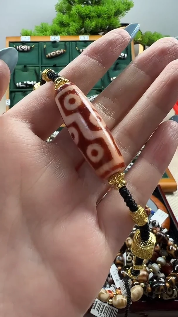 玛瑙/玉髓（覆膜）颈饰合金12.（微瑕）