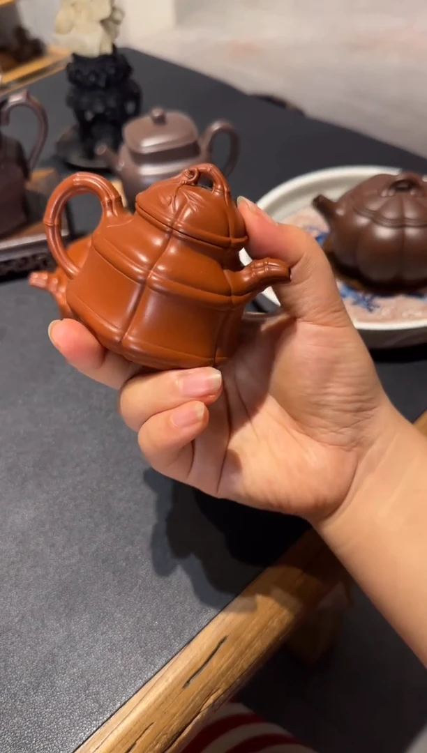 茶壶紫砂福****家海棠竹鼎 小
