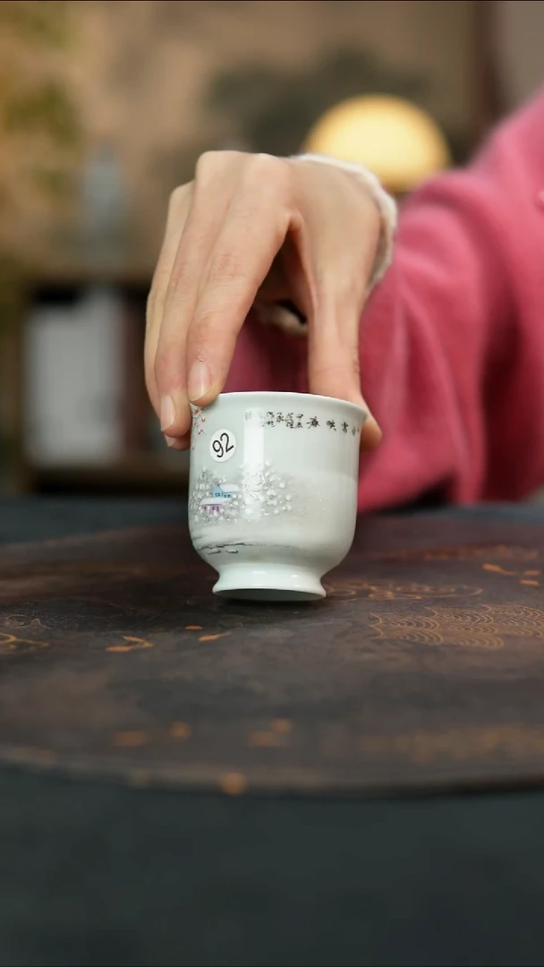 景德镇陶瓷杯碗柴烧多人