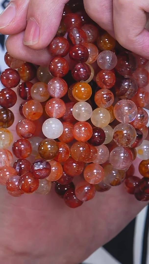 水晶手串未镶嵌胶花多宝单圈9mm-多样性发其一