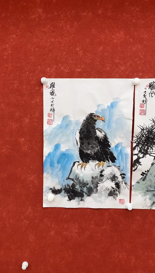 国画9.15-珍品-颜新辉-四尺三开-69