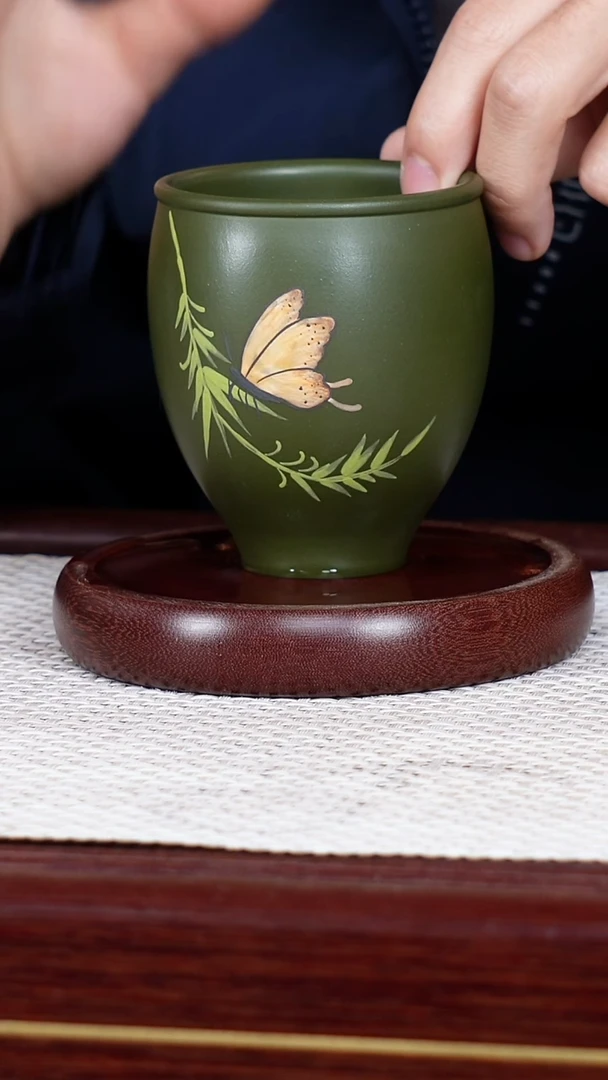 茶杯紫砂宜兴原矿紫砂 全手工制作