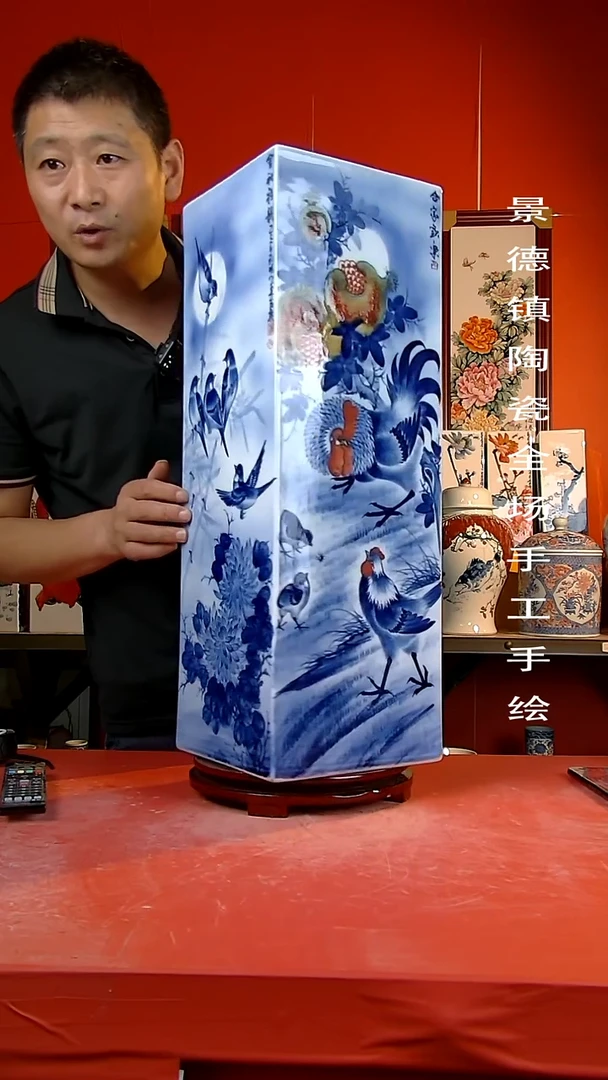 摆件景德镇陶瓷 手工手绘20