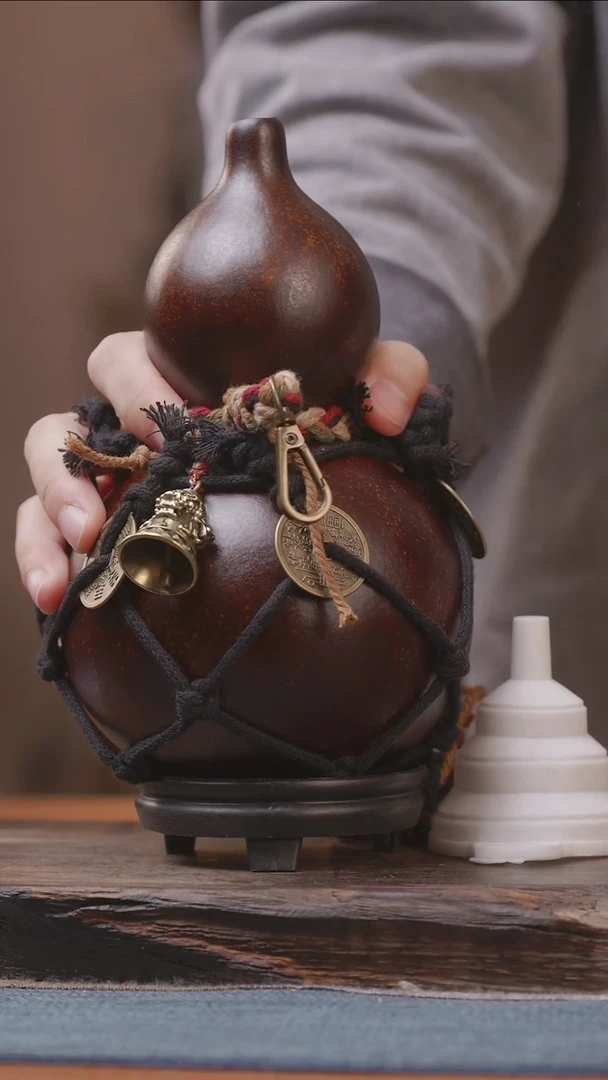 1446号精品大漆葫芦防腐防渗装水茶酒