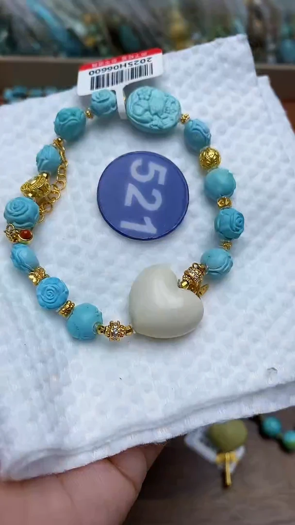 【闪购商品】绿松石手链银S925镶嵌521