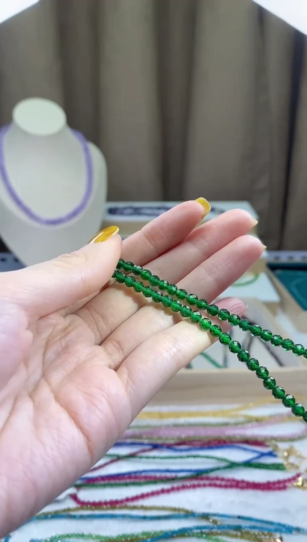 【闪购商品】透辉石项链银S925镶嵌诗颜甄选珠宝SYZB34