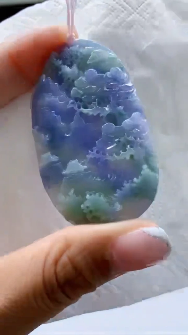 定制翡翠未镶嵌1052jj-毛货挂件33