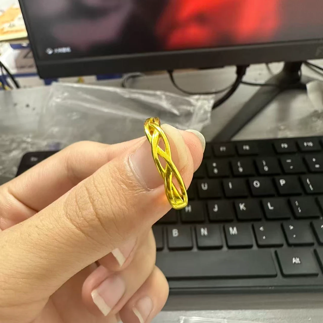 香港高定珠宝店18k真金戒指A6