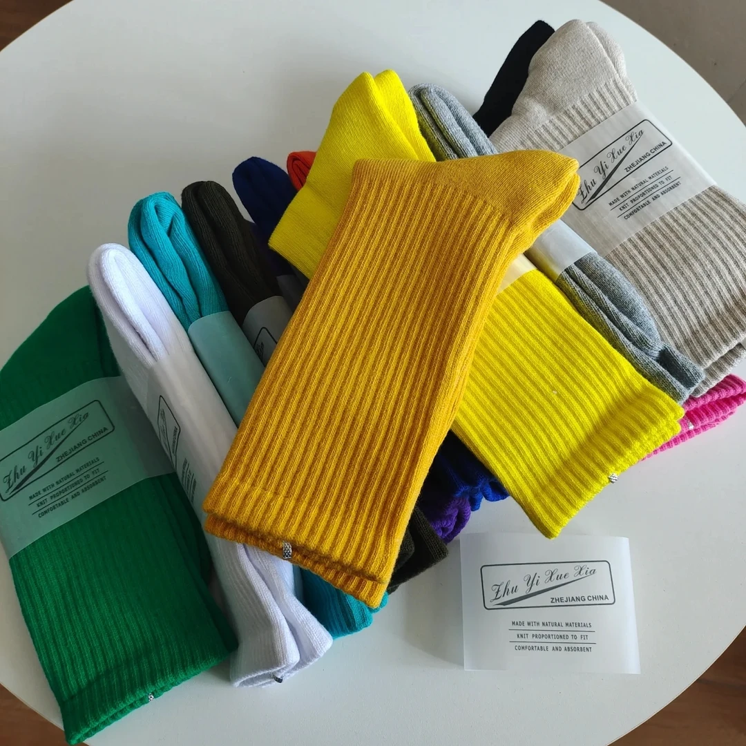 多巴胺系毛巾底高筒袜