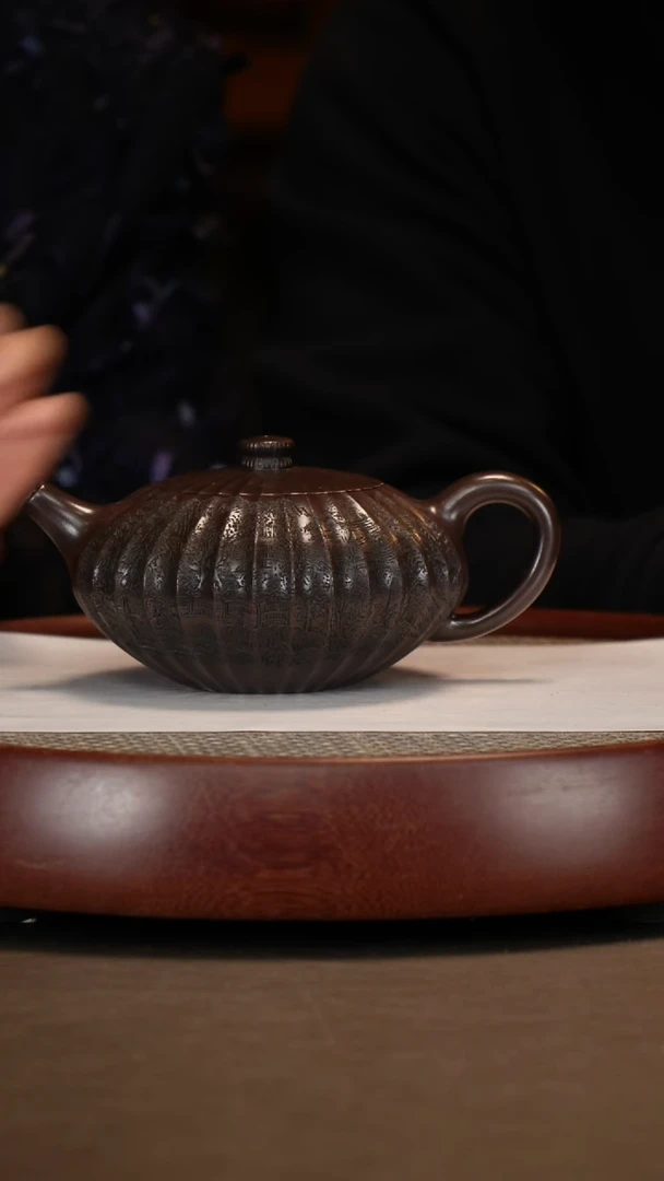 【闪购商品】紫砂茶壶太古+黄家山水画+400c+朱小华竹节杯