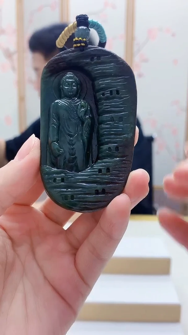 未镶嵌定制翡翠4917lr-毛货挂件57