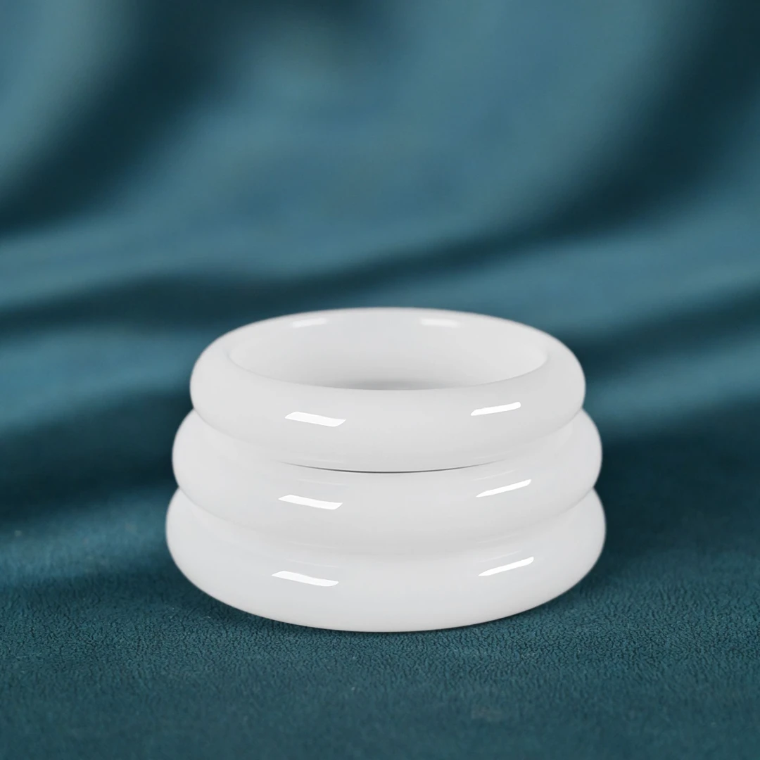 天然羊脂白级手镯多样性发一