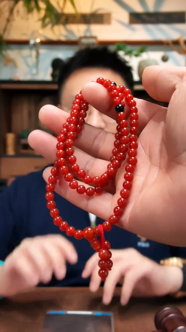 未镶嵌长串玛瑙/玉髓红玛瑙多圈长串ZD6*