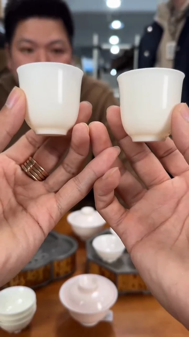 【闪购商品】瓷片@@仿古高款杯俩个一组