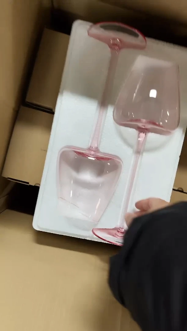 有机玻璃红酒杯2支