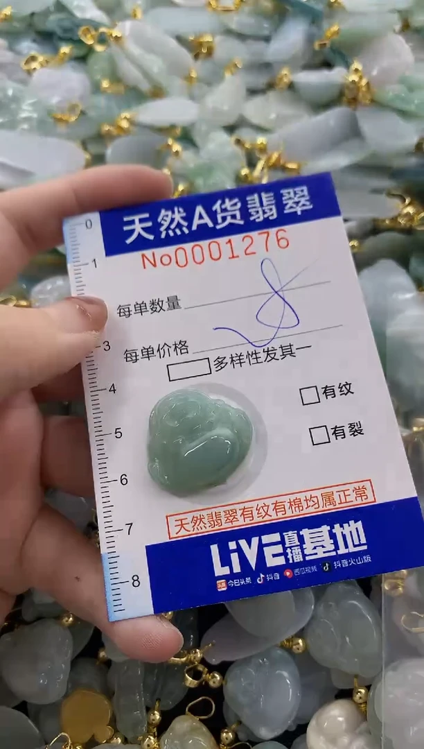 颈饰未镶嵌翡翠天然A货翡翠