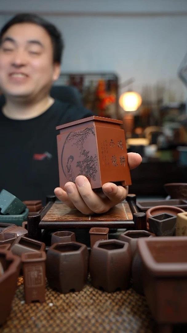 紫砂花盆Z**K長木軒精品紫砂