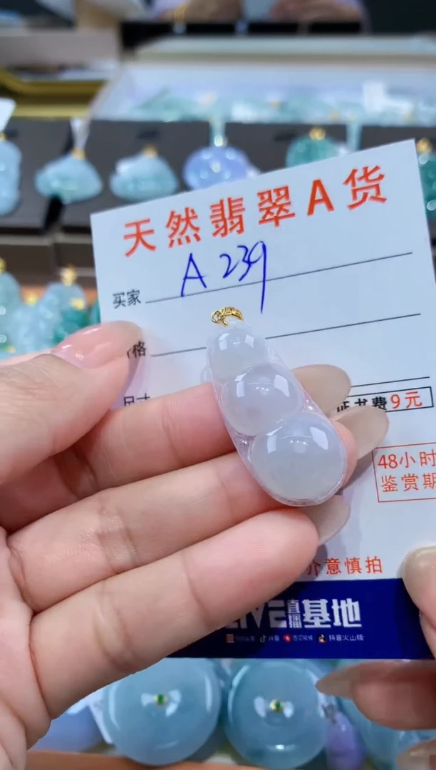 颈饰未镶嵌翡翠天然缅甸翡翠A货挂件