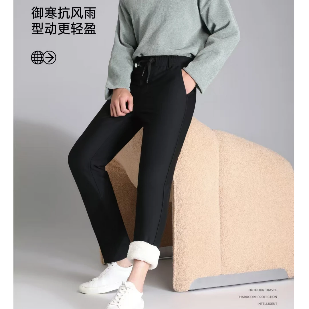 93-20268男款棉花糖暖貂裤加绒加厚一条过冬