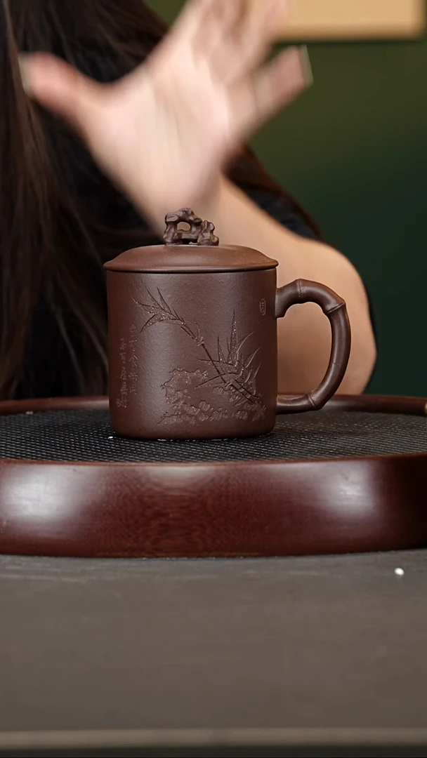 茶壶紫砂3盖杯 老紫泥