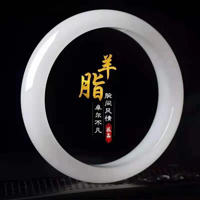 非金属珐琅手镯 白月光妈妈手镯女纯白镯子送亲人礼物百搭气质