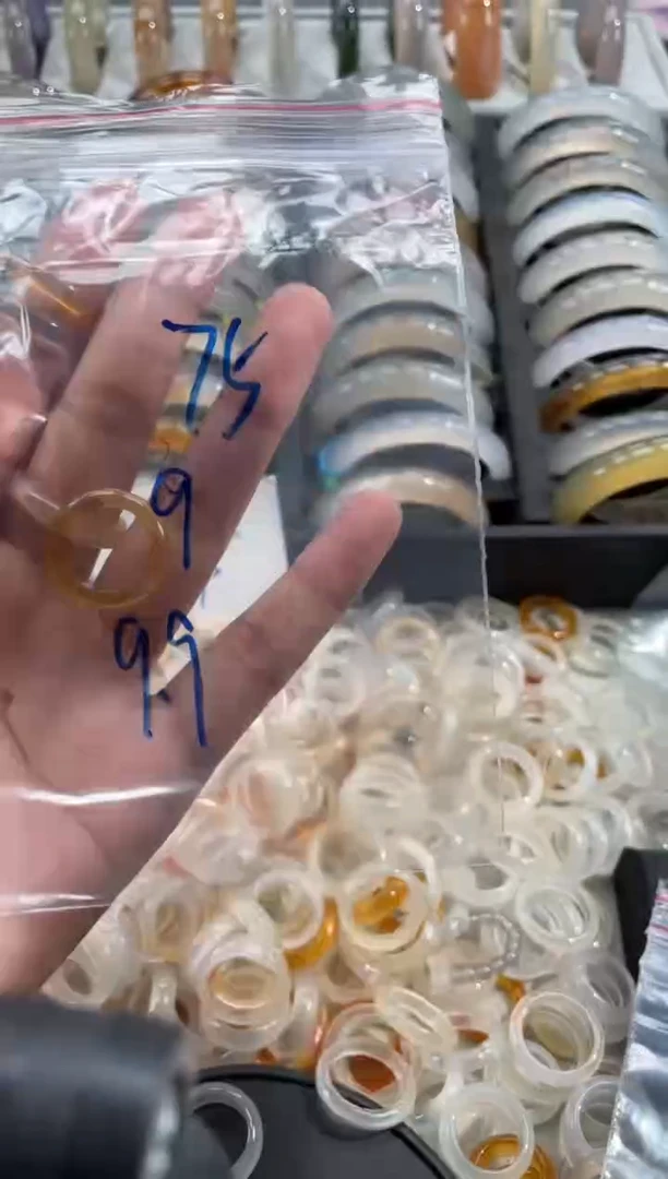 玛瑙/玉髓戒指未镶嵌75