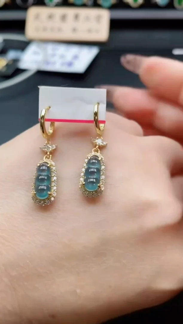 银S925镶嵌戒指翡翠1