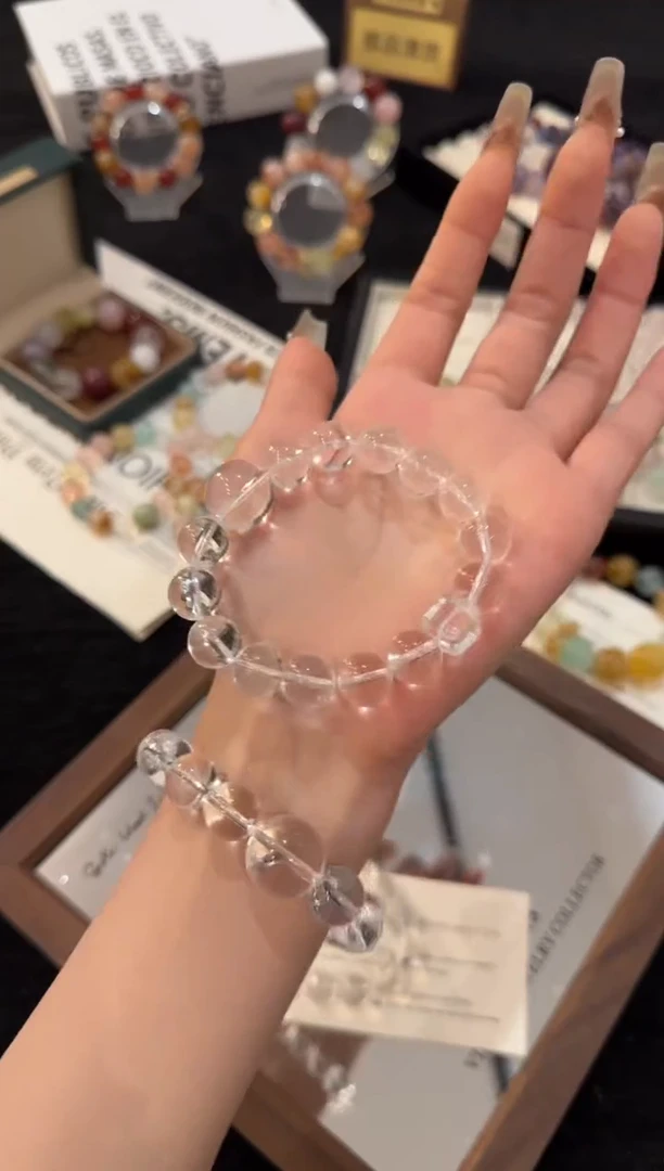 未镶嵌手链水晶白水晶x3281