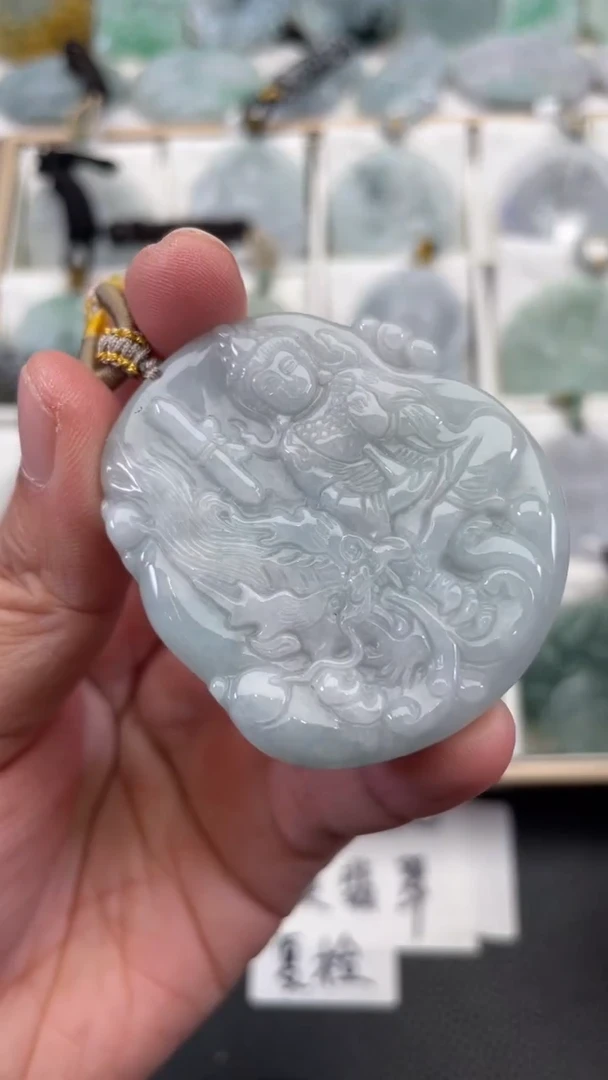 颈饰未镶嵌翡翠天然缅甸翡翠A货57