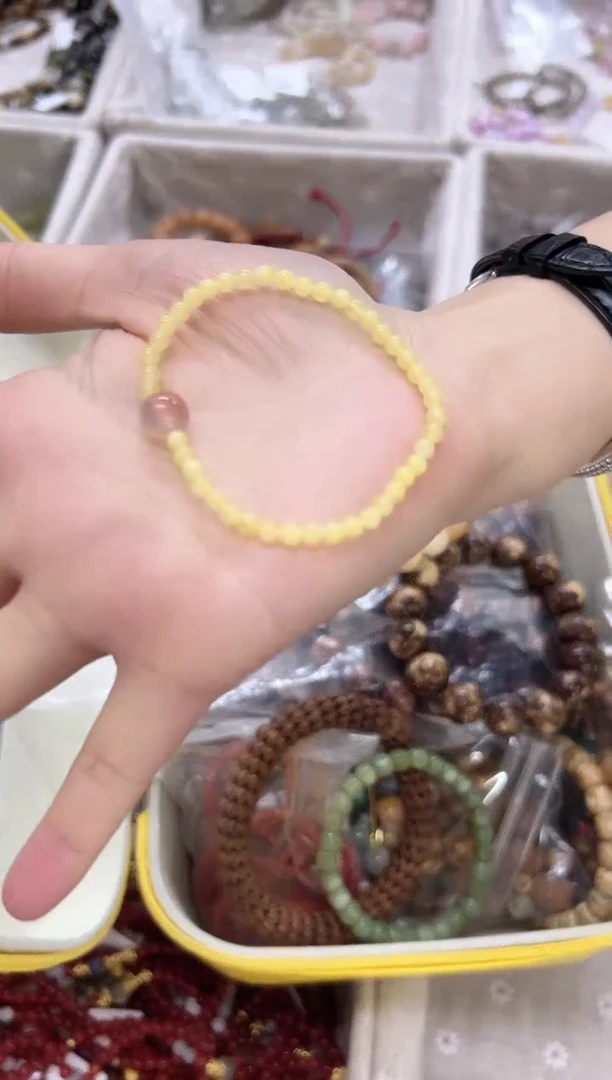 手链蜜蜡未镶嵌竹****?27-19