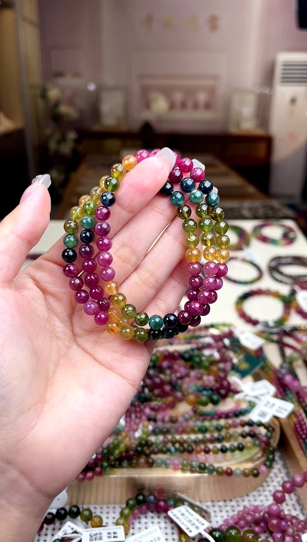 【闪购商品】碧玺/未镶嵌6mm+碧玺多圈多样性发货