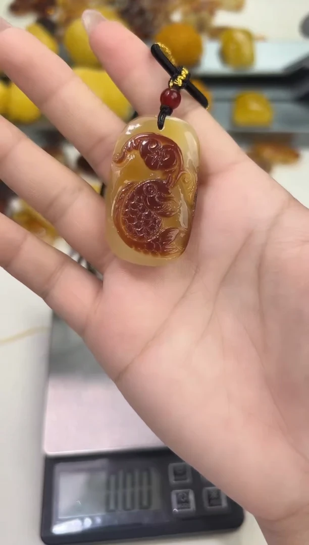 裸石琥珀未镶嵌天然琥珀蜜蜡吊坠