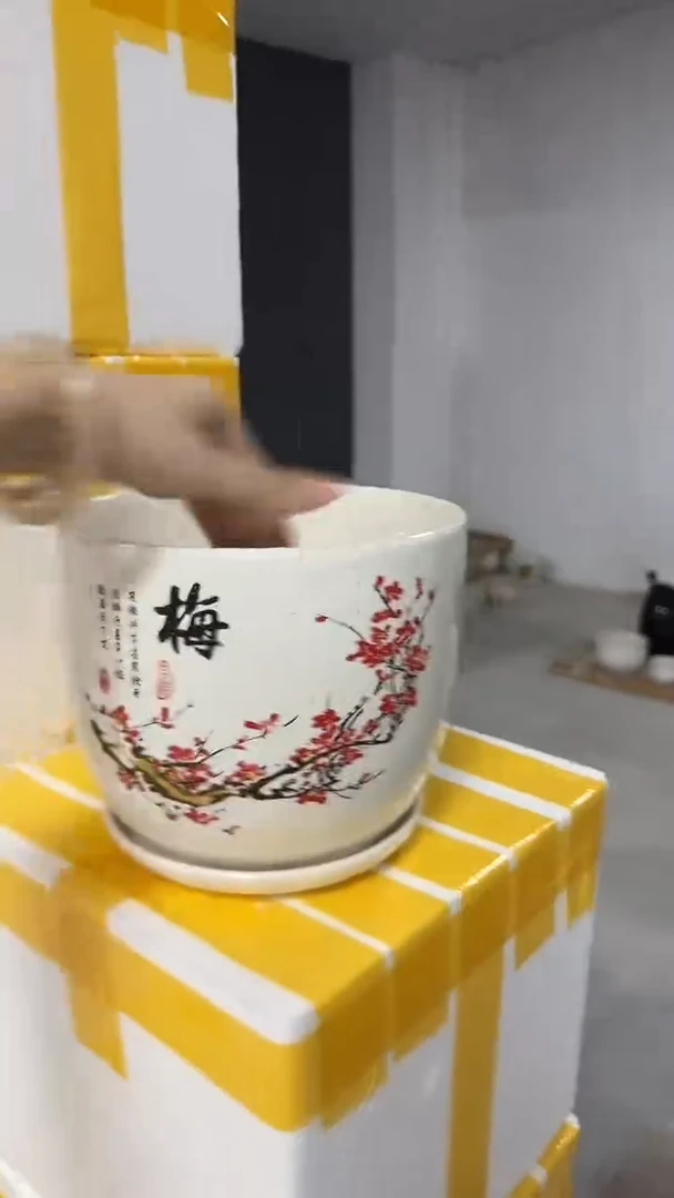 高温陶瓷花盆+E62