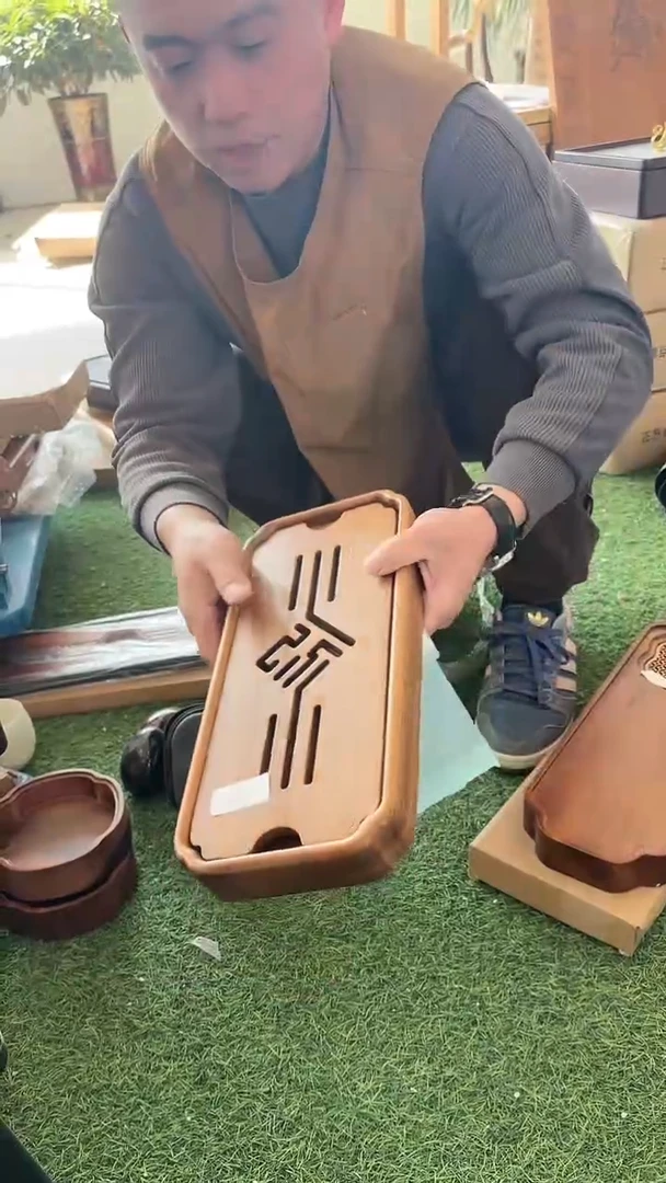 【闪购商品】瑕疵样品小福769茶盘胡桃木