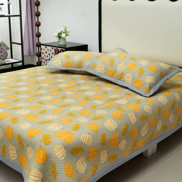 【四季换新床盖】水洗斜纹棉麻四季床盖防滑不跑床可机洗不掉色